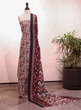 Bin Saeed Printed Khaddar Suits Unstitched 3 Piece - BS25K ALL16